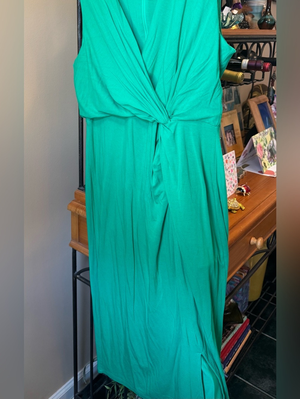 Lilly Pulitzer Brazillian Green sleeveless Wrap Dress size 14. NWOT. - Picture 6 of 9